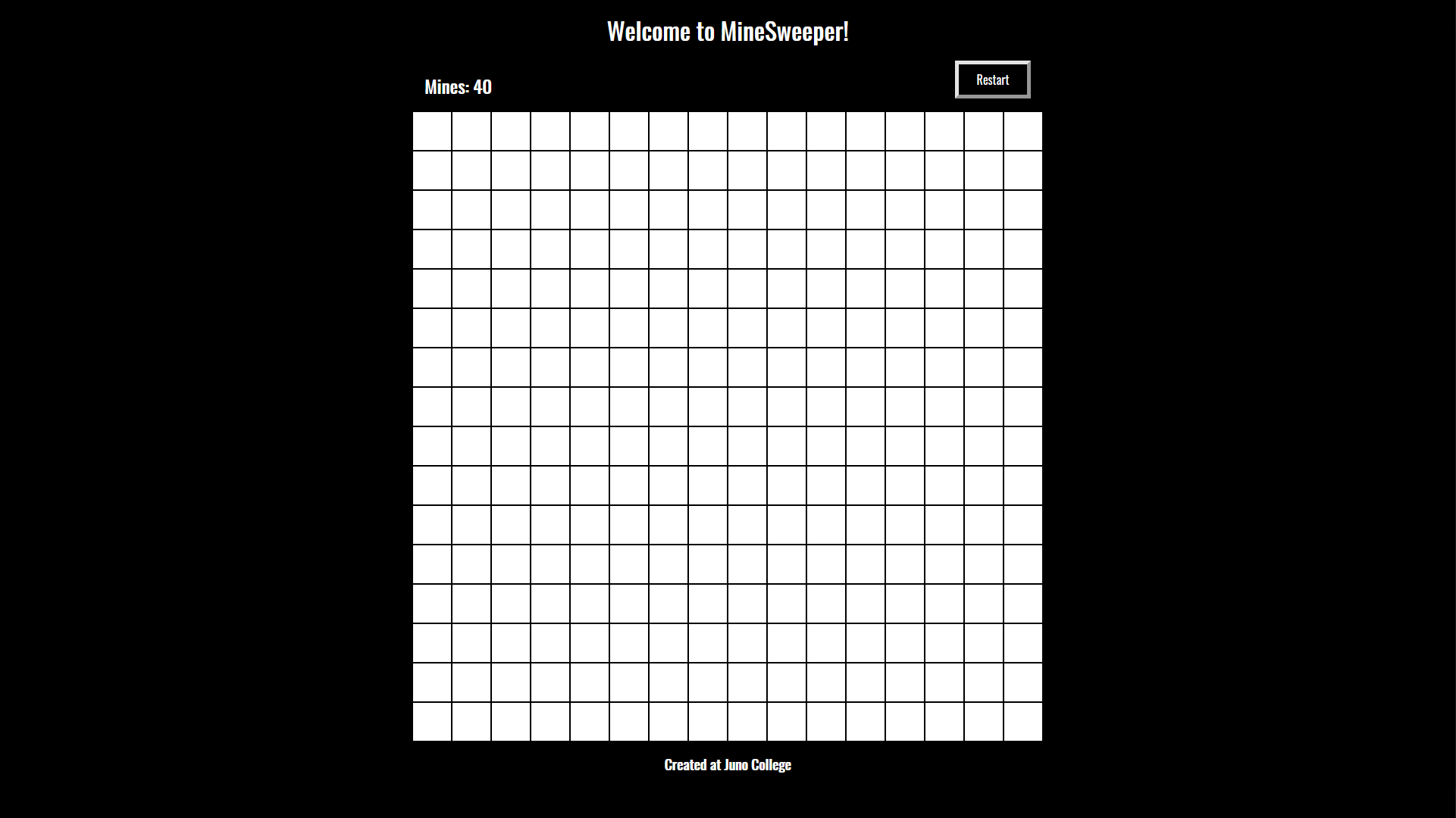 Preview of project projectMineSweeper